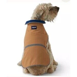 NEW Lands’ End Squall Dog Coat MEDIUM Canyon Camel Tan Wind Rain